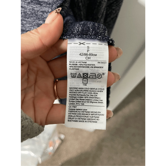 Banana Republic Heathered Dark Grey Open Front Cardigan S - Picture 4 of 5